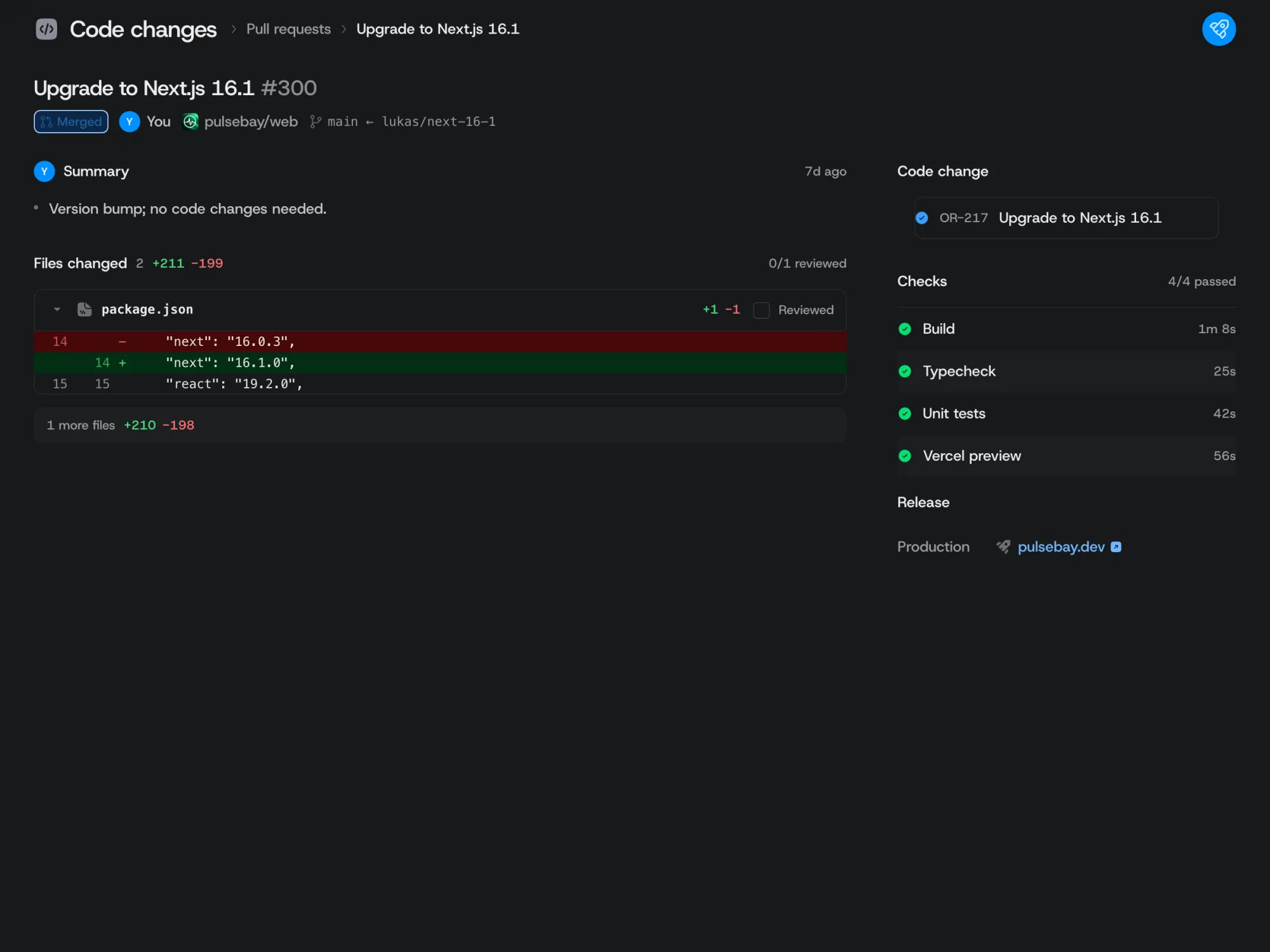 Code changes in MRRocket