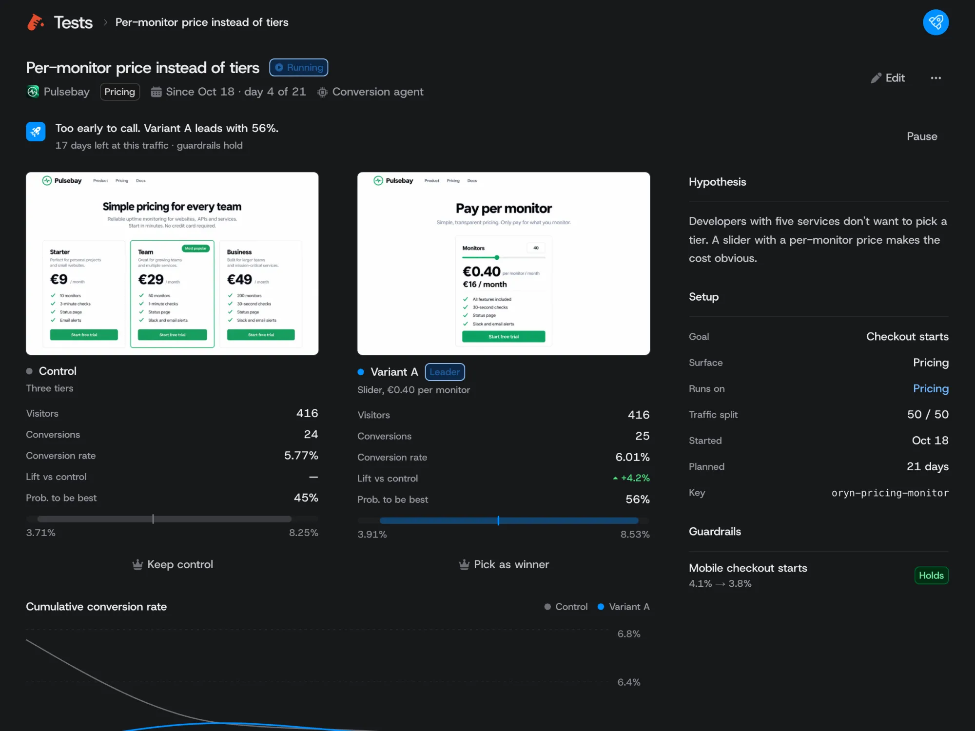 Tests in MRRocket